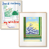 【Art Edition】David Hockney. My Window. Art C，大卫霍克尼,窗户 艺术品C