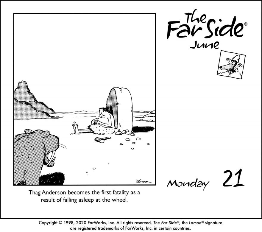 The Far Side Theme-a-Month 2021 Off-The-Wall Calendar，The Far Side2021年