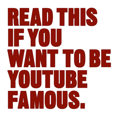 readthisifyouwanttobeyoutubefamousyoutube博主鍊金術